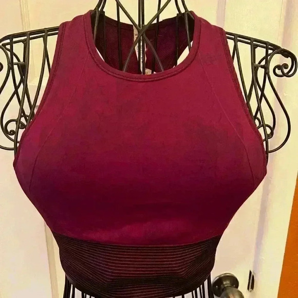 Lululemon Ebb to Train Bra-Burgundy Size 4 - Picture 1 of 3